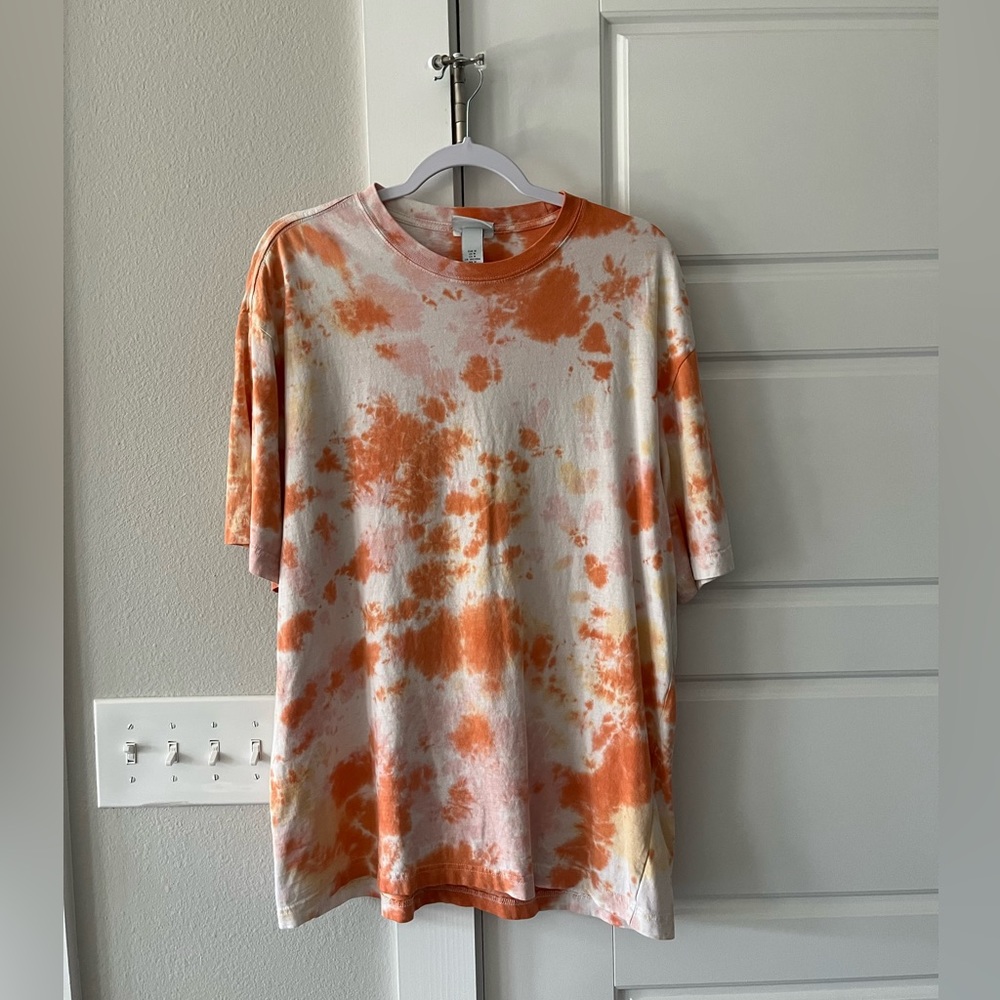 Men’s Orange Tie Dye Tee